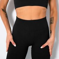 Pantalones cortos deportivos de punto sin costuras, informales, de cintura alta, Push Up, para ciclismo, correr, ajustados, levantamiento de cadera, Yoga, ropa deportiva - details 3