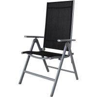 Silla plegable de aluminio Korfu, 67 x 59 x 113 cm, Carbón - details 22