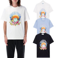 Nueva colección de verano con estampado frontal, camiseta deportiva de cuello redondo de algodón puro para hombre, camisa informal de estilo básico para parejas - details 17