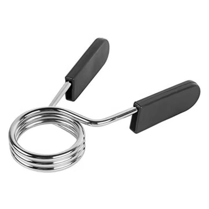 Abrazaderas de barra de mancuerna estándar, Clips de cuello de resorte, bloqueo de mancuernas de gimnasio, 1 piezas, 1,1 pulgadas/28mm - 1