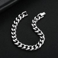 Brazalete de Acero de Titanio y Acero Inoxidable Estilo Cubano Tendencia INS Joyería de Pulido - details 1