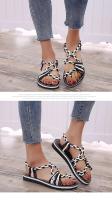 Sandalias de Playa para Mujer Verano Cinturón de Cuerda de Colores Mixtos Comodidad Casual - details 9