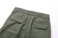 Pantalones Cargo de Algodón 100% para Hombres Cintura Elástica, Múltiples Bolsillos, Estilo Casual Militar - details 20