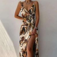 Elegante Vestido de Cintura Paghetti con Cuello Profundo V Moda de Verano 2024 para Mujeres - details 7