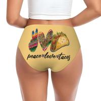 Bragas breves personalizadas de paz y tacos Venezuela para mujer, ropa interior elástica transpirable - details 1