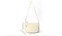Bolso bandolera para mujer, mochila de hombro de alto valor, bolso de hilo bordado con rombos, bolso portátil de gran capacidad - details 5