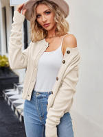 Cárdigan Vintage de punto para mujer, abrigo holgado con botones, a la moda, otoño e invierno, 2023 - details 29