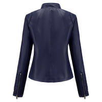 Chaqueta de cuero de imitación para mujer, abrigo de motociclista de moda, ropa de primavera y otoño - details 3