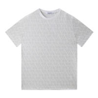 Camiseta de manga corta imprescindible con estampado a gran escala de tendencia 2025, camiseta de hombre de estilo clásico fresco y moderno de nuevo estilo de verano, camisa informal con múltiples estampados para parejas - details 0