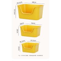 Caja de arena semicerrada Extra grande para gatos, productos para mascotas, inodoro abierto a prueba de salpicaduras, Extra grande - details 0