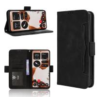 Funda de cuero para teléfono con tapa para Nothing CMF Phone 2 Pro, billetera con ranura para múltiples tarjetas, Funda de cuero magnética de PU - details 1