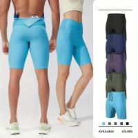 Pantalones cortos de yoga para mujer, levantamiento de cadera, correr, ejercicio físico, pantalones de tres cuartos - details 1