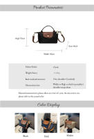 Bolso de nailon de alta calidad para mujer, bandolera pequeña de diseñador, de lujo, 2024 - details 0