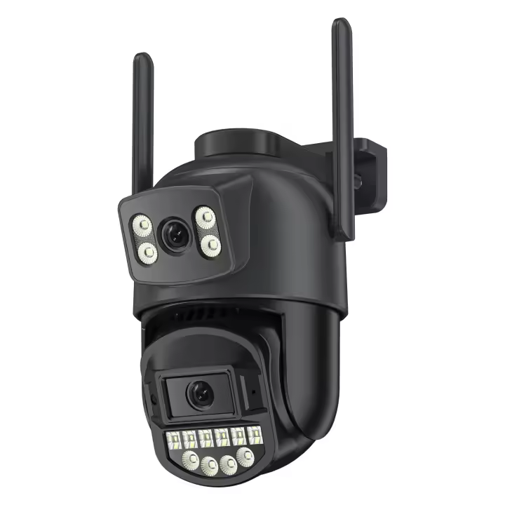 Cámara de Seguridad IP de Torre de 8MP Doble Lente de 5K Seguimiento de AI A Prueba de Agua - 1