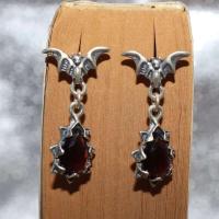 Pendientes góticos con forma de murciélago negro de circonio, adecuados tanto para hombres como para mujeres, joyería de hip-hop punk rock moderna y personalizada - details 3