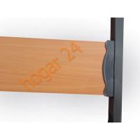 Cama de Acero anti-ruido reforzada 40x30 + Patas Cilíndricas de 32cm 2 Somieres de 90cm con Abrazaderas - details 3