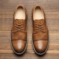 Zapatos casuales de negocios tendencia retro zapatos de cuero de gran tamaño - details 44