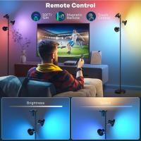 Lampara de Pie LED Regulable 36W 2500LM Lampara de Pie Salon con Mando a Distancia y Control Táctil, 4 Temperaturas de Color, 3 Luces Giratorias Luz de Pie para Salón, Habitación y Oficina - details 30