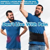 Elástico Lumbar Back Cinturón de Ayuda de La Cintura Entrenador Ajustable Lumbar Pad con 6 Estadas Abdominal Binder Fitness Gym Cinturones - details 2