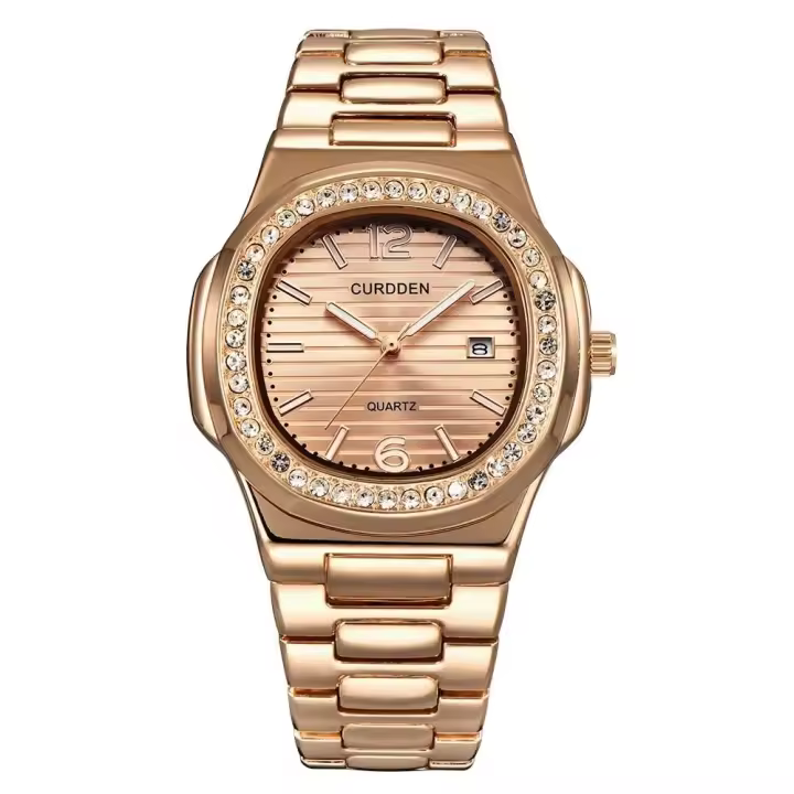 Reloj de Cuarzo de Lujo CURDDEN para Hombres Estilo Simple de Negocios con Fecha - 1