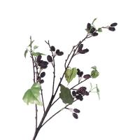 Ramas artificiales de morera de plástico, elegantes ramas de frutas de frambuesa hechas a mano, plantas falsas flexibles, tienda de Hotel - details 4