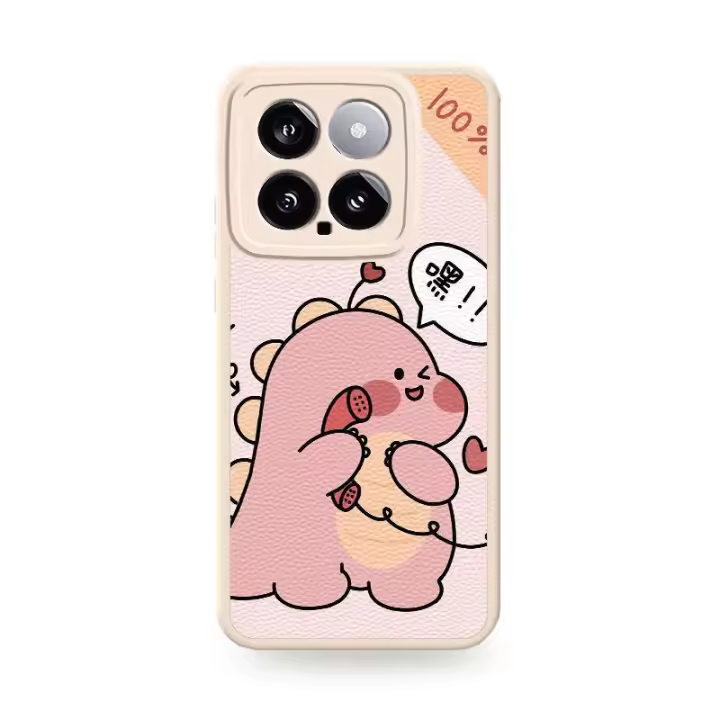Funda de silicona a prueba de golpes para Xiaomi 14 5G, ligera, con tema floral - 1