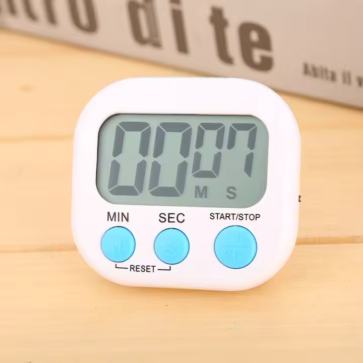 Reloj de Cocina Digital con Temporizador para Huevos Estudio Clase Juego de Utensilios de Cocina Accesorios de Reloj de Cuenta Retroceso Material de Plástico - 1
