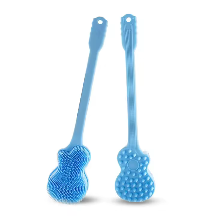 Cepillo de Ducha de Silicona Duradero Cepillo de Baño Ligero para Limpieza Profunda y Masaje Suave - 1