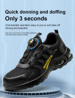 Men's Rotating Button Safety Shoes Steel Toe Work Sneakers Indestructible Shoes Puncture-Proof work Boots Air Cushion Men Boots - details 6
