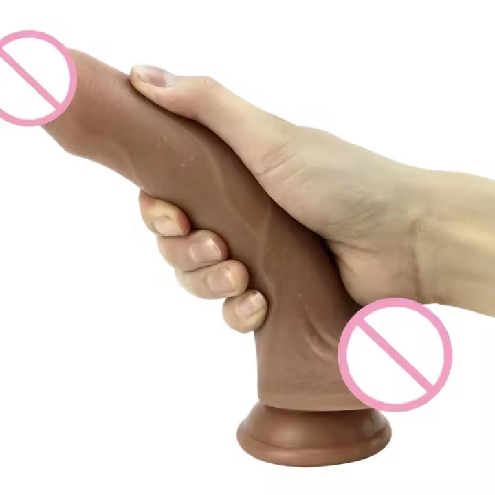Leten-glande expuesto de silicona que imita es con ventosas, consoladores realistas, estimuladores de masaje Anal y vaginal, masturbador, Juguetes sexuales para adultos - 1