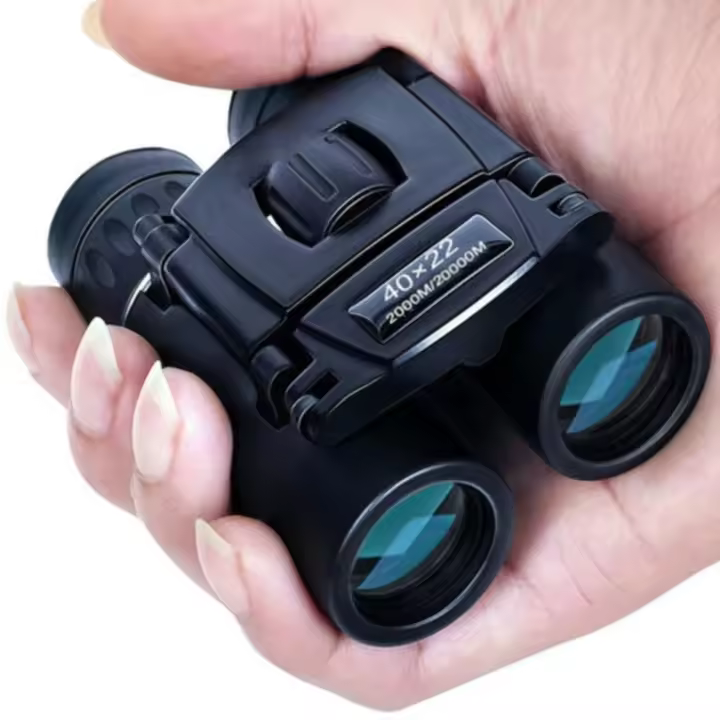 Binocular de caza portátil 40x22 HD, prismáticos plegables, telescopio óptico BAK4 FMC, Mini telescopio - 1
