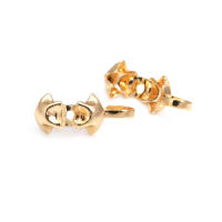 8x4MM 9x4MM 11x5MM Cierre de latón color oro de 18K con alambre y rosca para joyería, collares, pulseras, accesorios y fijaciones - details 16