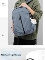 Mochila escolar de gran capacidad para hombre y mujer, morral Universal con colgante para ordenador, 1 unidad, 14 pulgadas - details 2