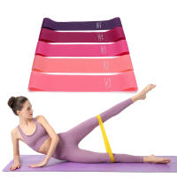 Set de 5 Bandas de Resistencia de Latex Rojo Gradiente Deportes y Exteriores - details 0