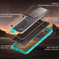 Funda impermeable de 6,9 pulgadas para teléfono móvil, carcasa Compatible con iPhone 15, 16 Pro Max, Note 14 Redmi, Samsung S24, Ultra profesional - details 9