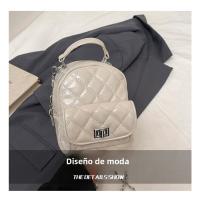 Moda pequeña fragancia textura portátil pequeña mochila diamante cadena de alto sentido versátil mochila diaria - details 14