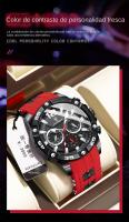 POEDAGAR Multifunción nuevo hombre reloj de silicona con reloj de cuarzo - details 2