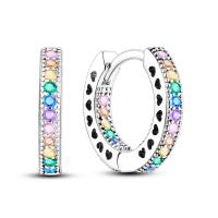 Pendientes de plata de ley 925 para mujer, Piercing de circonita cúbica brillante, joyería fina de compromiso, regalos - details 28