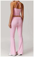 Conjunto de Yoga de Alta Cintura Top Deportivo Halter para Mujer Leggings de Cintura Afilada - details 14