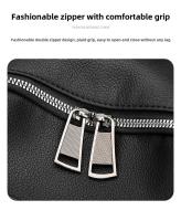 Mochila pequeña de moda para mujer, Mochila De Cuero Negro marrón simple, mini mochila de viaje informal para teléfono, regalos para niñas - details 3