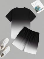 Conjunto Casual de Moda para Hombres Camiseta de Cuello Redondo y Pantalones Cortos - details 4