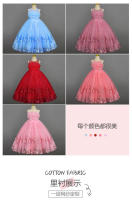 Vestido de Princesa Formal para Niña, con Flores, Largo y Abullonado, para Presentadora, Espectáculo de Piano, Ropa Infantil - details 1