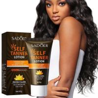 Crema Bronceadora FPS90 Protector Solar, Loción con Brillo Natural Crema Protectora Solar con Aislamiento UV, Set de Cuidado Bronceador para Rostro y Cuerpo - details 3