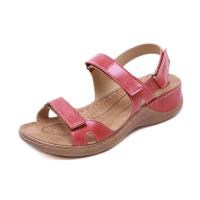 Sandalias de mujer de verano a la moda vintage, zapatos con tacones de cuña - details 2