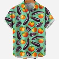 Camisa hawaiana con estampado de hojas para hombre, cárdigan vintage, floral, retro, social, hawaiana, Haruku, moda coreana, - details 10