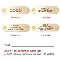 Juego auténtico perros, collares personalizados de cuero genuino mascotas, correas personalizadas para perros pequeños, medianos - details 5