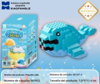 6 piezas Caja Misteriosa Marina Xiaofangle - Bloques Ensamblables Educativos (12 juegos, DIY para Niños) - Colécciona 6 Criaturas Marinas Diferentes! - details 4