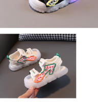 Zapatos de playa anti-retroceso tipo baotou para niños y niñas, zapatos para niños pequeños con suela blanda intermitente para niños - details 10