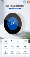 Doodle Smart WiFi Detector de Gas Alarma Inalámbrica de Fugas de Gas Combustible, Sensor de Alta Precisión, Monitoreo Remoto de Enlace Inteligente, Seguridad en la Cocina - details 1