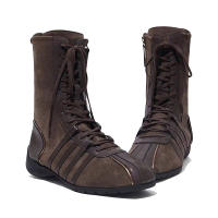 Nuevas botas cortas retro de hombre de Corea del Sur, botas de otoño e invierno de 2025 para mujer, botas occidentales con cordones, botas cortas a juego de color de suela gruesa de nicho - details 3